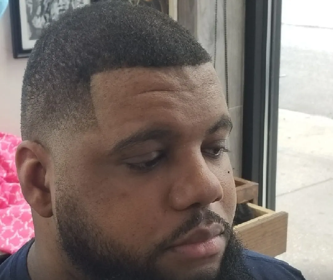 High and tight fade close-up